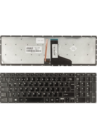Toshiba Uyumlu Satellite P50-C-11W, P50-C-11X Notebook Klavye Işıklı