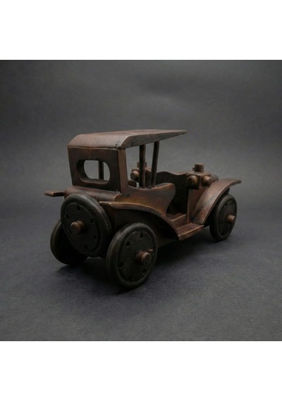 Olden Ahşap Dekoratif Obje Araba - %100 El Yapımı - Ahşap - 23x11x9 Cm