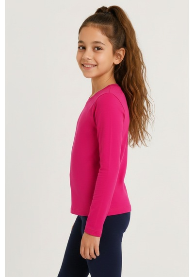 Kiagu Fuşya Basic Uzun Kol T-shirt- Terletmeyen Esnek Kumaş Pamuklu Mevsimlik Fujya Uzunkol Kız Çocuk Tsort Çok Renkli Kiagu Fuşya Basic Uzun Kol T-shirt- Terletmeyen Esnek Kumaş Pamuklu Mevsimlik Fujya Uzunkol Kız Çocuk Tsort Çok Renkli