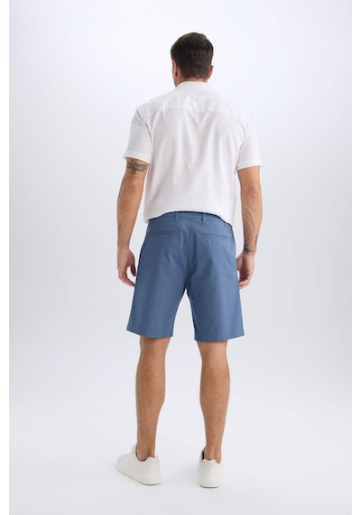 Defacto %100 Pamuk Regular Fit Gabardin Bermuda Şort C7684ax25spın257 İndigo