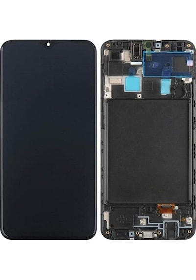 Samsung Uyumlu Galaxy A20 (A205) Lcd Ekran Dokunmatik Çıtalı