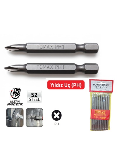 Tomax Ph1 X 150 Mm Bits Uç 10 Adet