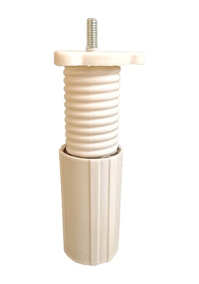 Vida Ölçüsüne Dikkat - Orta Mobilya Koltuk Kanepe Baza Destek Ayağı Tek Adet Beyaz 10 Cm 5/16 Vida Beyaz
