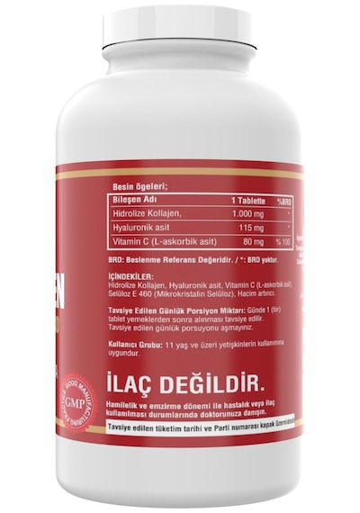 Ncs Hidrolize Collagen Hyaluronic Acid C Vitamini 300 Tablet Made