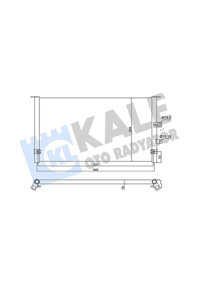 Kale Klıma Radyator Toyota Hılux 84/06 534 278 16 Klr-360355