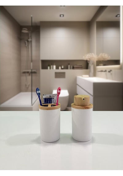 Panthera Miami Banyo Takımı Bambu 2'li