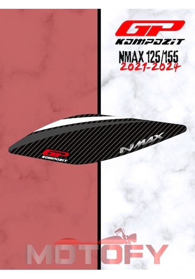Gp Kompozit Yamaha Nmax 125 / 155 2021-2024 Uyumlu Filtre Koruma Pad Gri