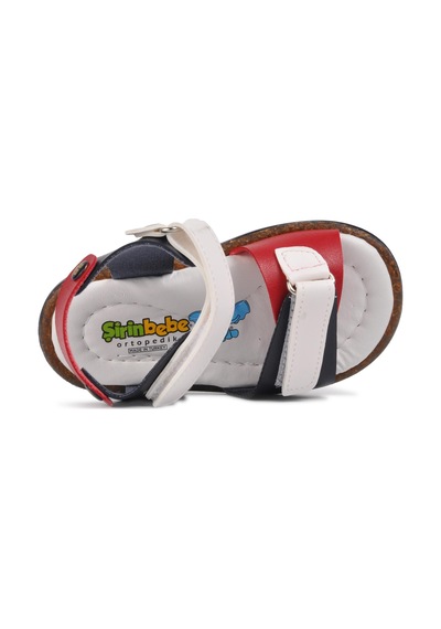 Şiringenç 210109 Lacivert-beyaz-kırmızı Comfort Erkek Çocuk Sandalet 001