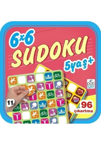 6 x 6 Sudoku - 11- Pötikare Yayınları