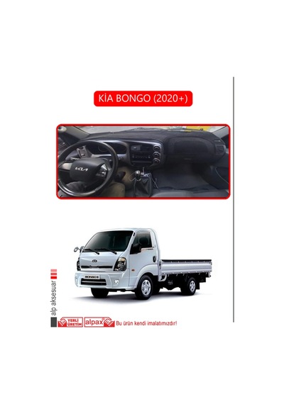 Kia Bongo 2020+torpido Koruma Halısı Kırmızı Kenar