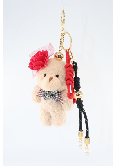 Anahtarlık Çanta Charm. Ayna Süsü. Çanta Aksesuarı. Anahtarlık Peluş Ayıcık Örme Ip Çanta Charmı.