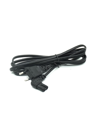 1.5 Metre L Uç 90 Derece Power Güç Elektrik Kablosu C7 Ps4/ps3 Teyp Laptop Adaptör Işıldak 2 Pi