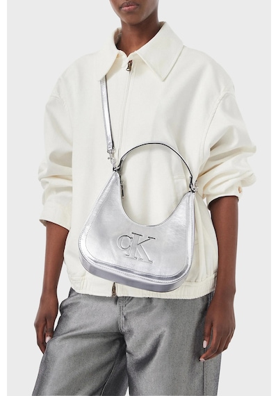 Calvin Klein Logolu Çıkarılabilir Askılı Çanta Lv04f3897g3jh Kadın Çanta Lv04f3897g 3jh Gümüş
