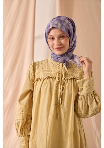 Silk Home Soft Eşarp 73096-29 Lila, Krem, Mor, Eflatun