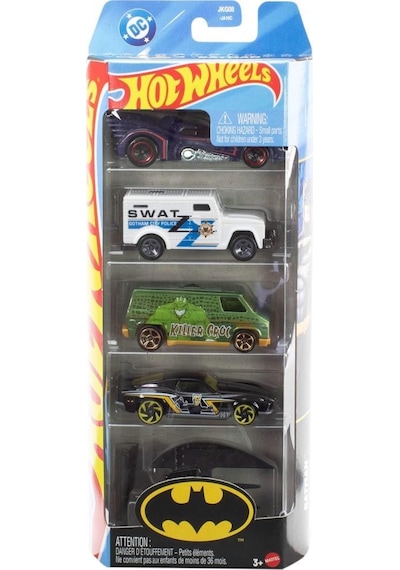 Hot Wheels 5'li Araba Seti Batman Jln10