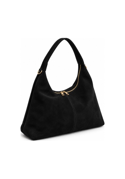 Nura Collection Siyah Kadın Hakiki Süet Shopper Omuz Çantası Siyah - 933745279 Siyah