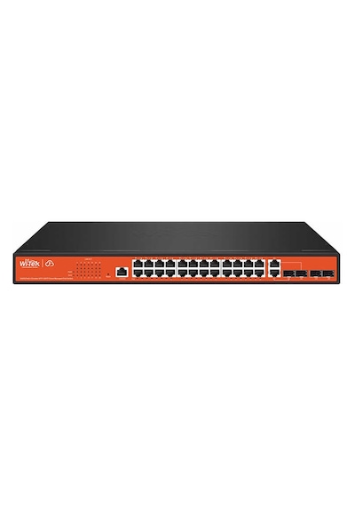 Wi-Tek Wi-PCMS328GF 24GE + 2 Combo Sfp 2sfp 802 3af/at Cloud L2 Mana Poe Switch