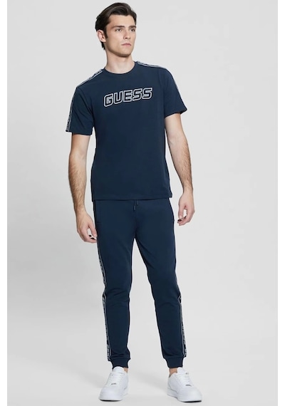 Guess Erkek Arlo Logolu T-shirt Xxl Lacivert