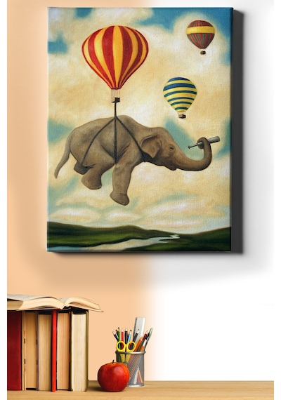Webstyle Sayılarla Boyama Seti Kasnaklı Gezgin Fil 40 X 50 Cm
