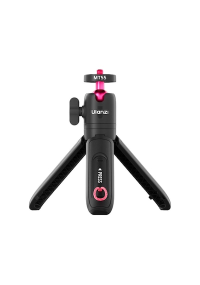 Ulanzi Mt55 Snapgo 4 İn 1 Mini Selfie Stick Tripod Telefon Ve Aksiyon Kamera Uyumlu - T165 Siyah