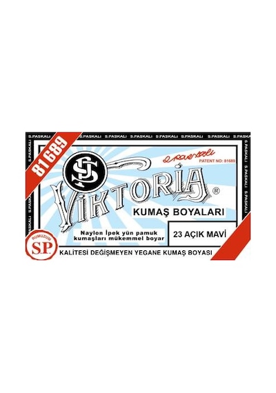 Viktoria Toz Kumaş Boyası 23 Açık Mavi