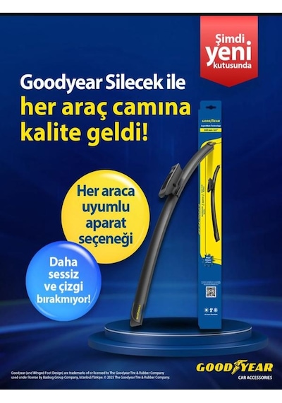 Good Year 2 Li Set Muz Tipi Silecek Takımı Ford Focus Hb 2008-2011 Ön Cam Sileceği 650mm-400mm