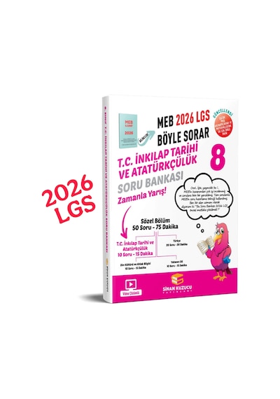 8. Sınıf 2026 Lgs Meb Böyle Sorar T.c. İnkılap Tarihi Ve Atatürkçülük Soru Bankası Video Çözümlü