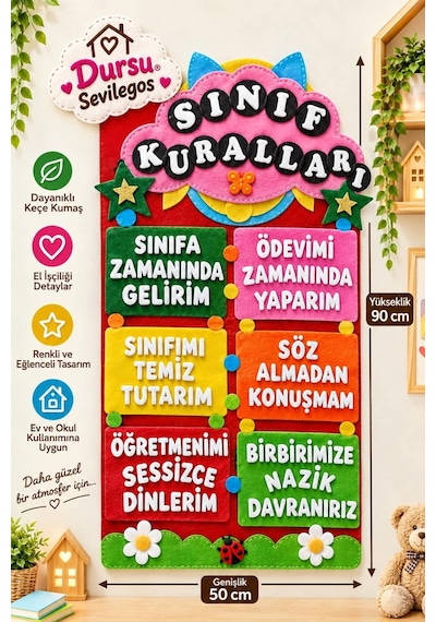 Sınıf Kuralları Keçe Eğitim Materyali