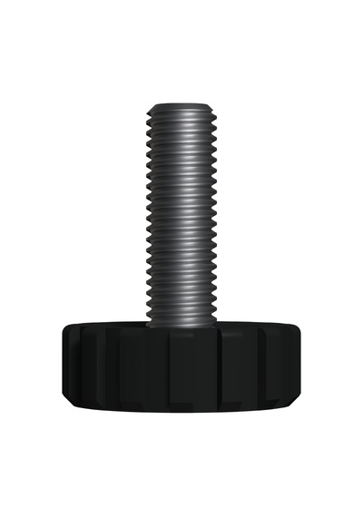 Cateksss M8 Ayar Vidası, Tırtıllı Vida, Bingo Ayak, Pingo Ayak Çap: 27 Mm Vida Uzunluğu 25 Mm Siyah - 45 Li Paket