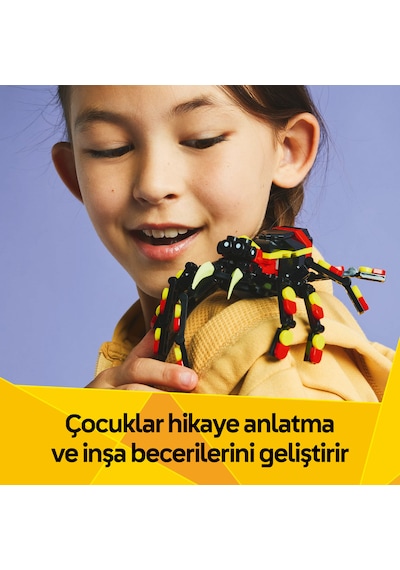 LEGO® Creator 3’ü 1 Arada Vahşi Hayvanlar: Şaşırtıcı Örümcek 31159 - 7 Yaş ve Üzeri Çocuklar için Yaratıcı Oyuncak Yapım Seti (153 Parça) LEGO® Creator 3’ü 1 Arada Vahşi Hayvanlar: Şaşırtıcı Örümcek 31159 - 7 Yaş ve Üzeri Çocuklar için Yaratıcı Oyuncak Yapım Seti (153 Parça)