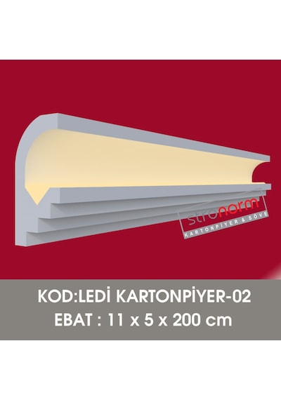 Stropiyer Tavan Led Uygulanabilir Kartonpiyer Lk02 Ücretsiz Kargo
