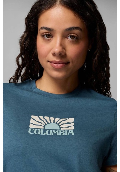 Columbia Kadın Tişört 2120061-429 Mavi