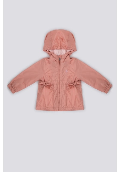 U.S. Polo Assn. U.S. Polo Assn Light Shades Pembe Kız Bebek Yağmurluk Pudra