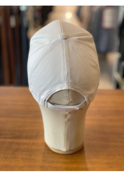 Hamze Düz Basic Pamuklu Unisex Cap Şapka Beyaz