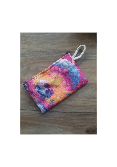 Owl Bag Skull And Bomb Desenli Tasarım Cüzdan Kalemlik Çanta Düzenleyici Diğer