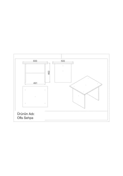 Robinhome Robin Home Verona Abc Ofis Büro Masa Takımı Ofis Masası + Keson +