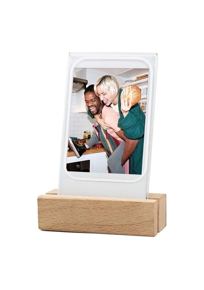 Mini Ahşap Işıklı 5'li Fotoğraf Çerçeve Seti