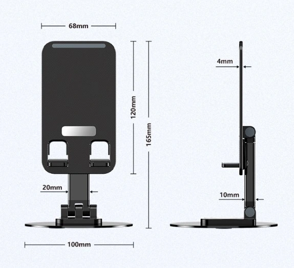 Katlanabilir Telefon Tutucu Stand Yuvarlak Tabanlı 4490 Diğer