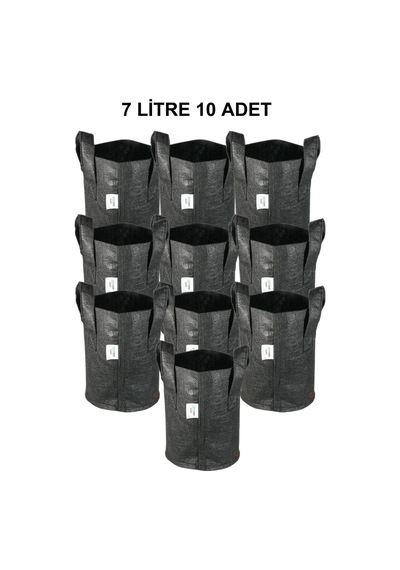 Serapot Kumaş Saksı 7 Litre 10 Adet