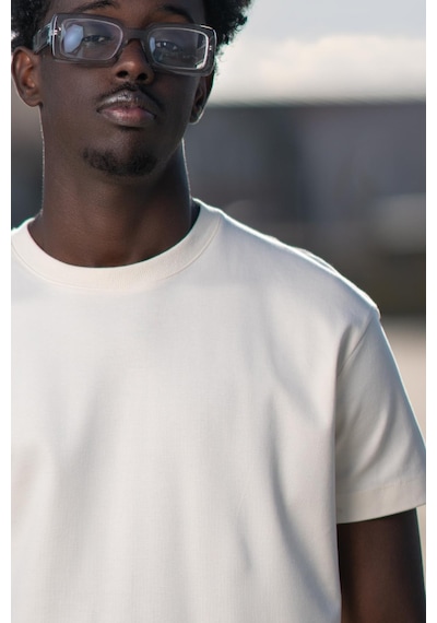 Bisiklet Yaka  Basic Oversize Geniş Model T-shirt 001