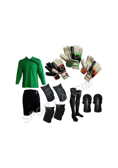 Kaleci Forma,Şort,Dizlik,Dirseklik,Çorap,Tekmelik,Eldiven Set (232259662) Çok Renkli