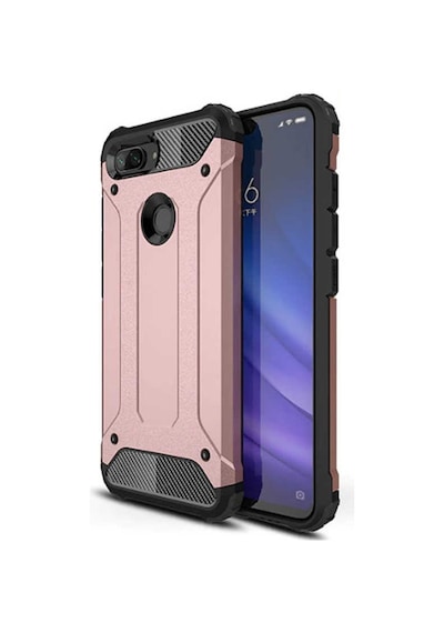 Kilifone - Xiaomi Uyumlu Mi 5x / Mi A1 - Kılıf Çift Katman Zırh Tank Crash Military Kapak - Rose Gold
