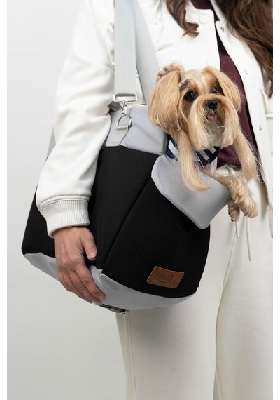 Max Design Kedi Köpek Taşıma Çantası Siyah Seyahat İçin Hafif Ve Hava Alabilen Evcil Hayvan Çantası