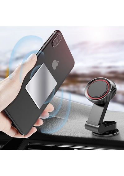 Ally Mıknatıslı Araç Telefon Tutucu Cam Ve Torpido Üstü (344010856)-Siyah