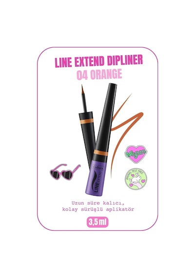 Callista Line Extend Dipliner Uzun Süre Kalıcı - 04 Zesty Orange - Turuncu