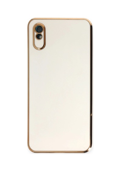 Xiaomi Redmi 9a Kılıf Volet Silikon - Beyaz -