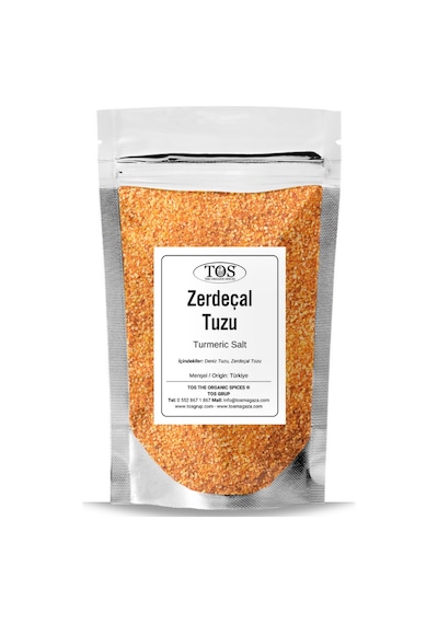Tos The Organic Spices Zerdeçal Tuzu 5 KG Turmeric Salt