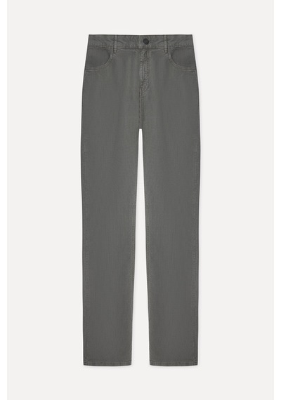 Mudo Erkek Erkek Haki Tekstürlü Slim Straight Fit Pantolon 1271204 Açık Haki