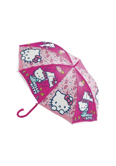 Lisanslı Bardaklı Figürlü Unisex Çocuk Şemsiyesi Pembe