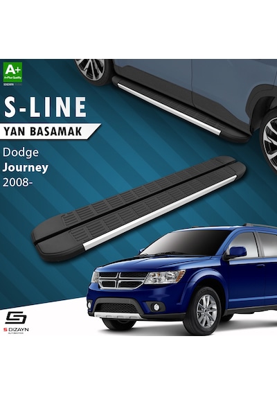 S-dizayn Dodge Journey S-line Aluminyum Yan Basamak 183 Cm 2008-2020 A+ Kalite